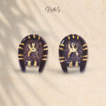 Kulo Shaped Coconut Shell Earrings