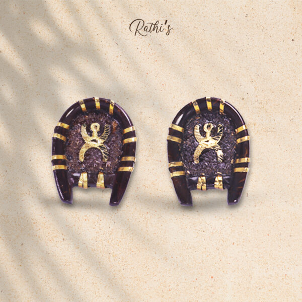 Kulo Shaped Coconut Shell Earrings