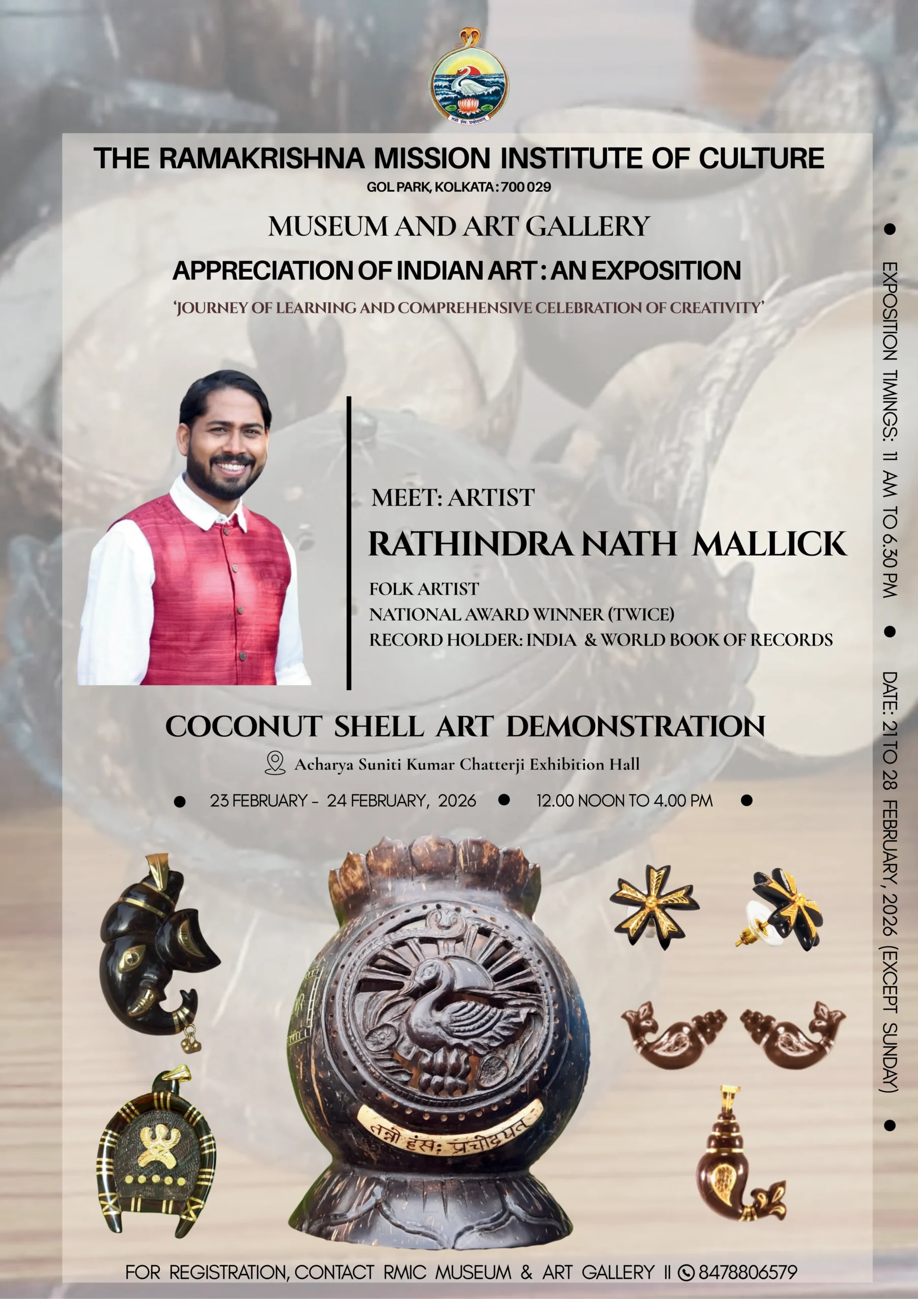 Coconut Shells Jewelry 6. Coconut Shell Art Demonstration